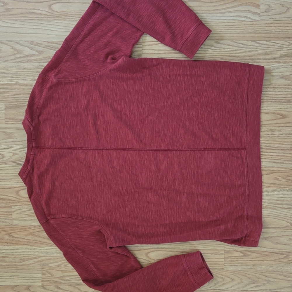 Nike Women's Burgundy Relaxed Fit Pullover - Picture 6 of 6